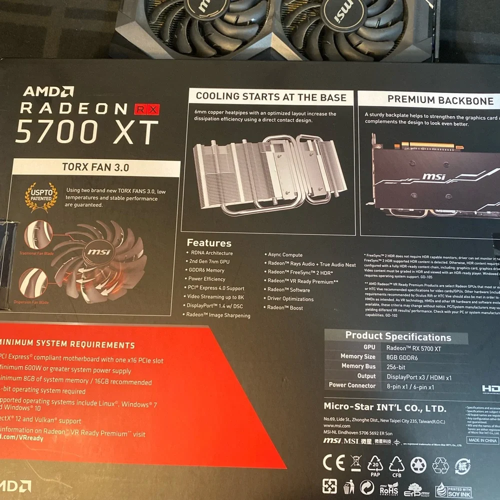 AMD MSI RADEON RX 5700XT - Picture 3 of 6